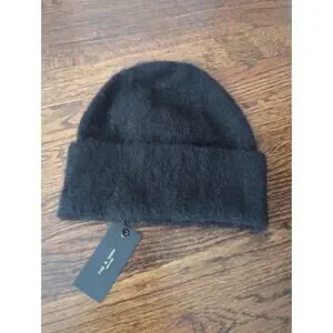 rag & bone | Accessories | Rag Bone Black Mohair Beanie Hat  display picture 3